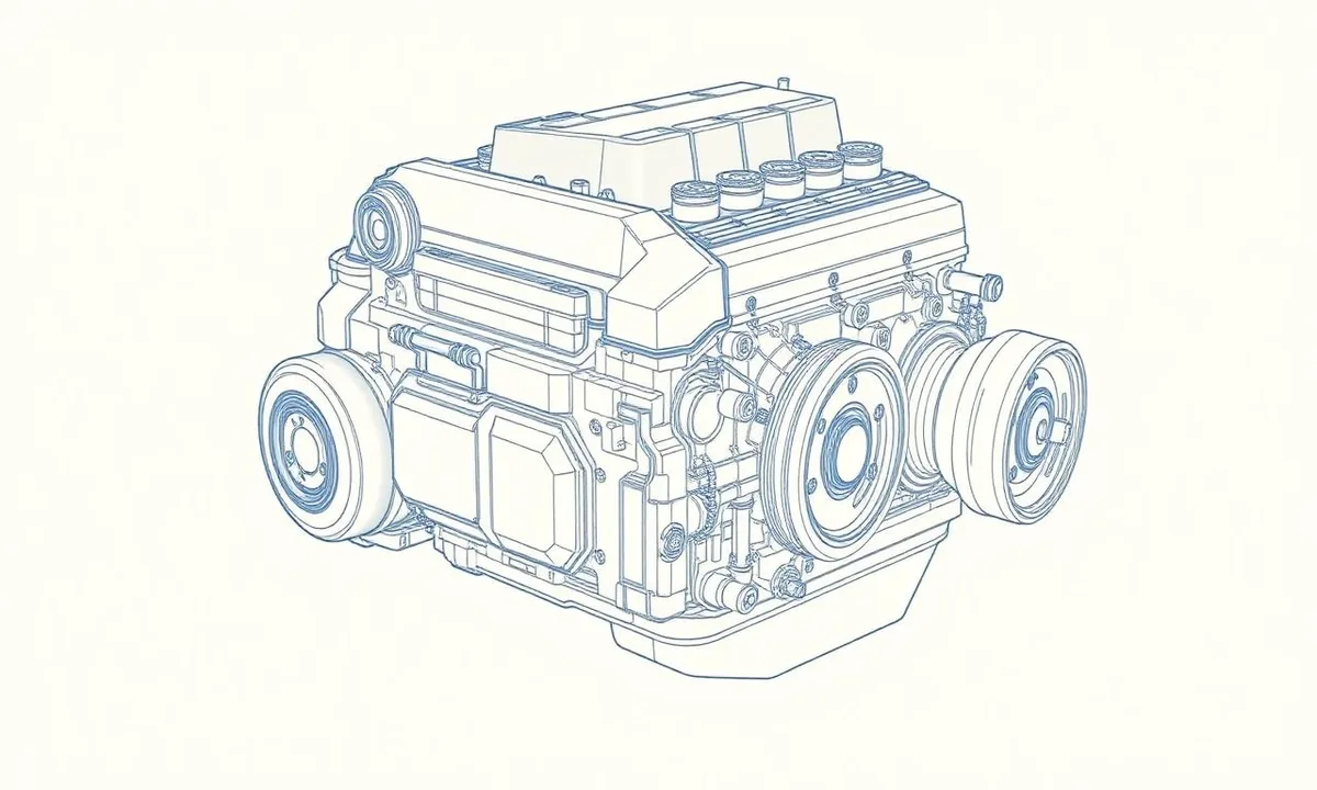 Teknisk illustration av 1.8 16V