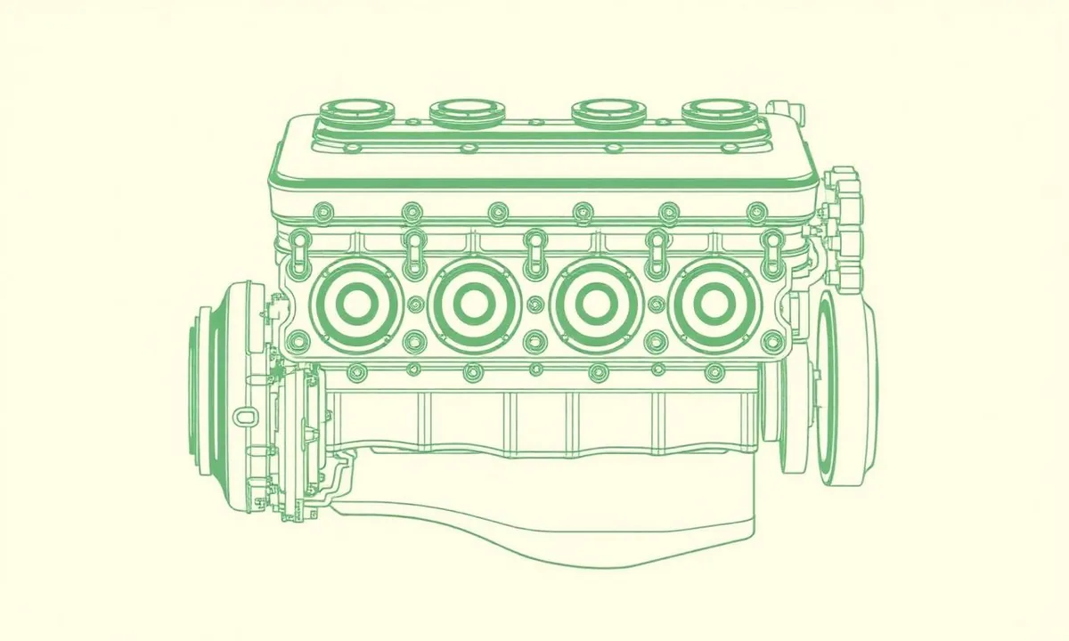Teknisk illustration av 2.0 8V
