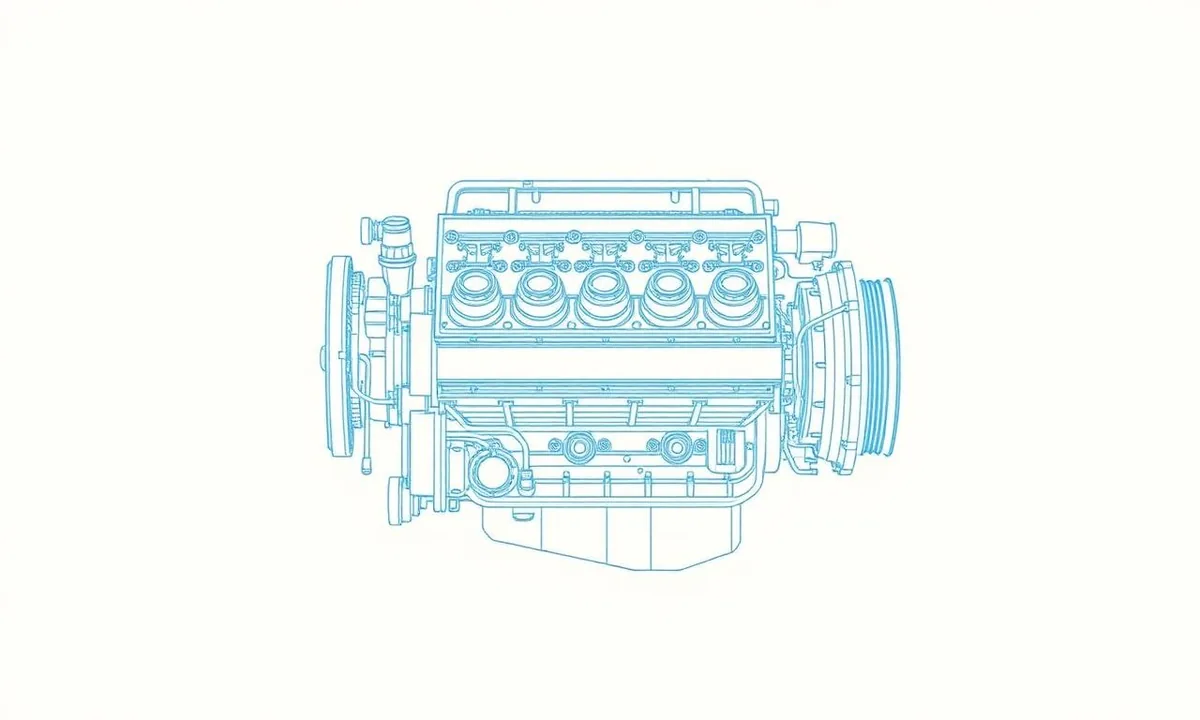 Teknisk illustration av 2.8 VR6
